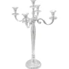 Sale Kandelaar Zilver 39 x 39 x 60 cm Aluminium Kaarsen & Kaarshouders