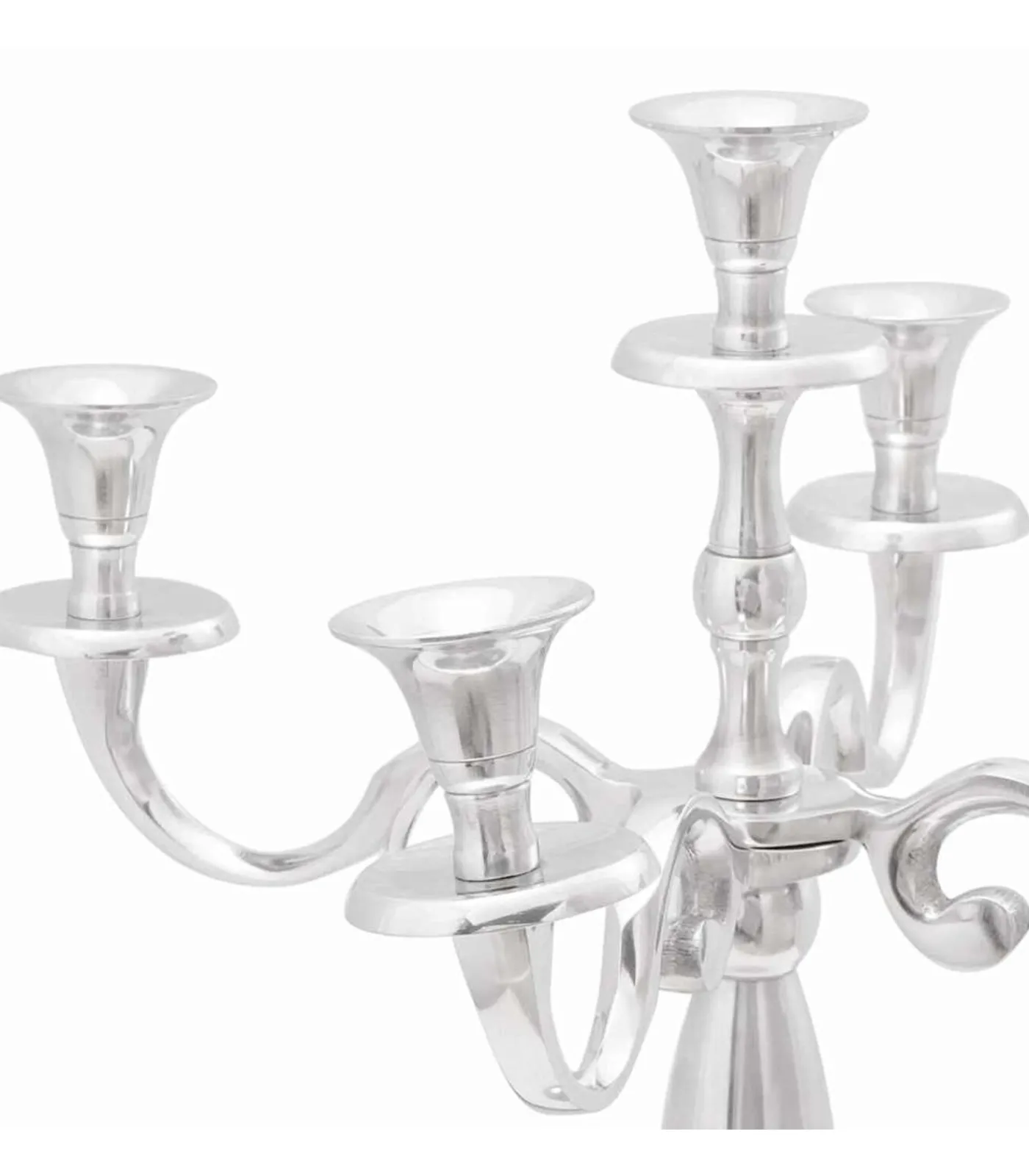 Sale Kandelaar Zilver 39 x 39 x 60 cm Aluminium Kaarsen & Kaarshouders