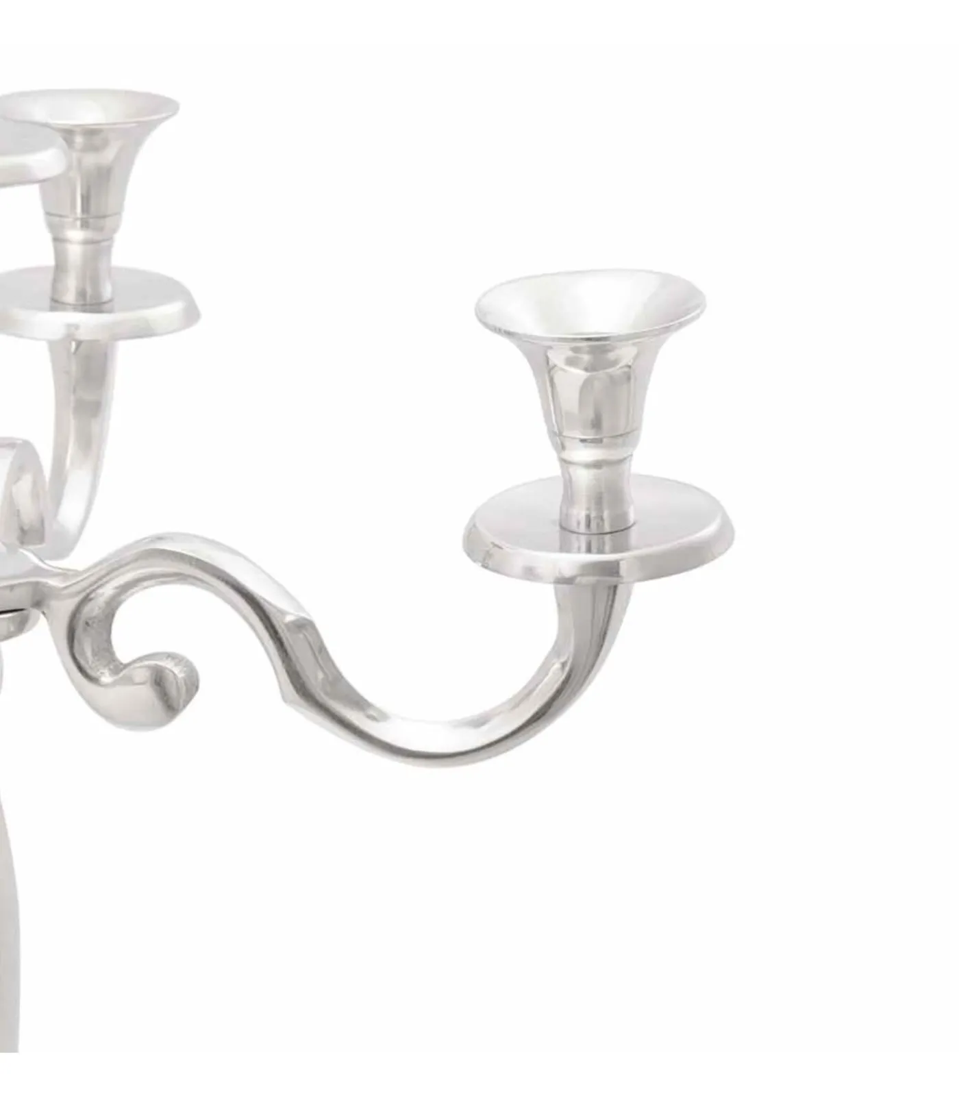 Sale Kandelaar Zilver 39 x 39 x 60 cm Aluminium Kaarsen & Kaarshouders