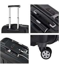 Sale Kapstadt Pilot Koffer 4 Wielen Zwarte Trolleys