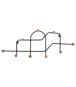 New Kapstok Mace - Mat Zwart - 71x4x27cm Organiseren