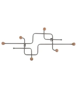 Best Kapstok Metro - Lichtgrijs - 60.5x4x26.5cm Organiseren