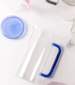 Sale Karaf 120cl met deksel blauw Cruse Glazen & Karaffen