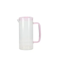 Karaf 120cl met deksel roze Cruse Glazen & Karaffen