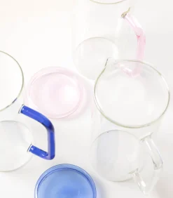 Karaf 120cl met deksel roze Cruse Glazen & Karaffen