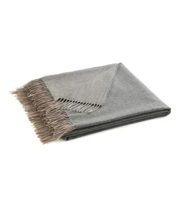 Blanc des Vosges KATMANDOU anthracite - Plaid Merino