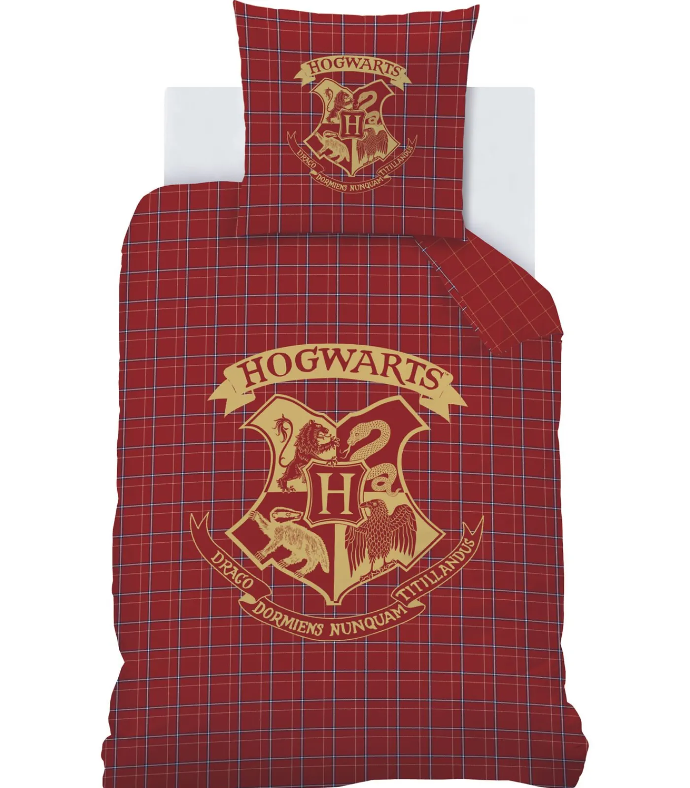 New Katoen flanel bedrukt beddengoed, TARTAN Dekbedovertrekken