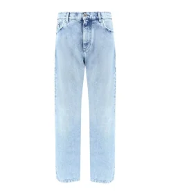 Heren Versace Katoenen Jeans Met Vijf Zakjes