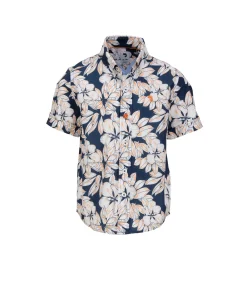 Kinderen J&JOY Katoenen overhemd met bloemenprint