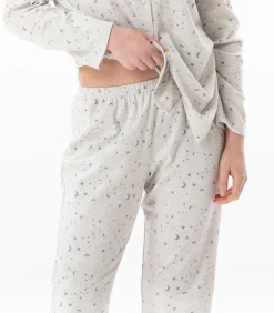 Clearance Katoenen pyjama met knopen LUNA 106 DAMES Nachtmode