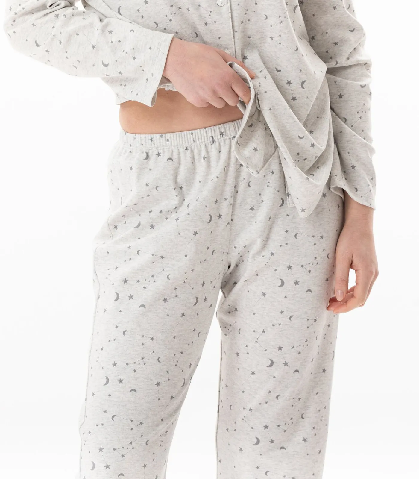 Clearance Katoenen pyjama met knopen LUNA 106 DAMES Nachtmode
