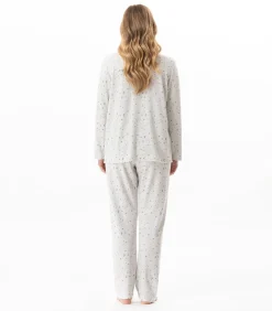 Clearance Katoenen pyjama met knopen LUNA 106 DAMES Nachtmode