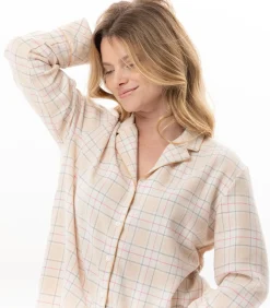 DAMES LE CHAT Katoenen pyjama met knopen MONTAUK 106