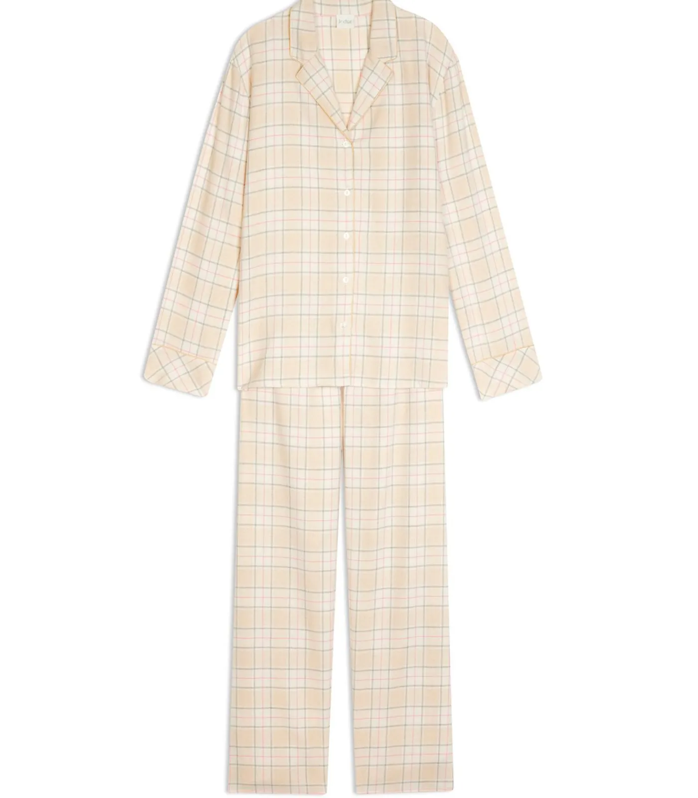 DAMES LE CHAT Katoenen pyjama met knopen MONTAUK 106