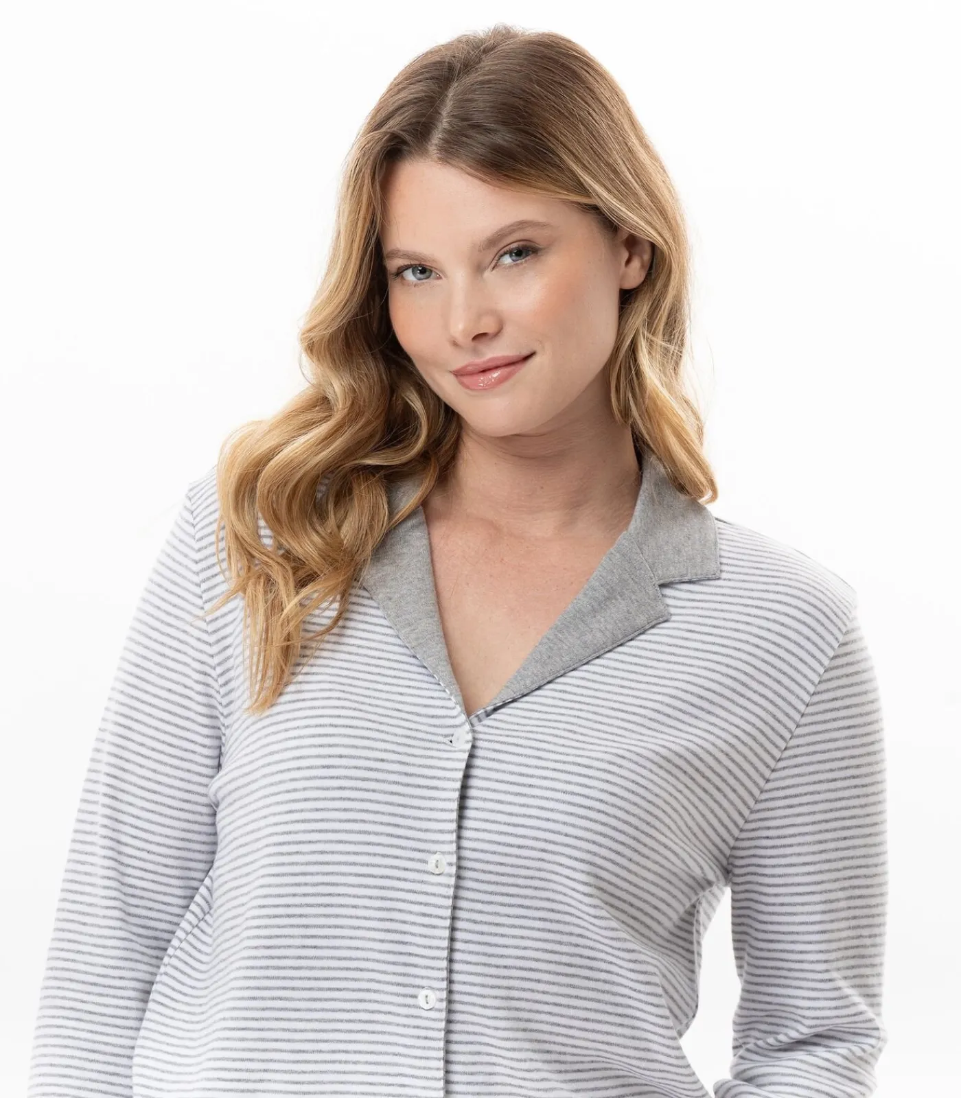 Sale Katoenen pyjama met knopen FLOCON 106 DAMES Nachtmode