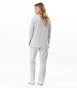 Sale Katoenen pyjama met knopen FLOCON 106 DAMES Nachtmode
