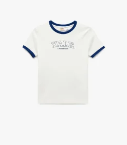 Outlet Katoenen T-shirt Korte Mouwen Yale Print Kinderen Tops