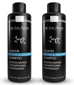 Dr. Ever Youth Keratine Repair & Nourish Shampoo 300 ml x 2