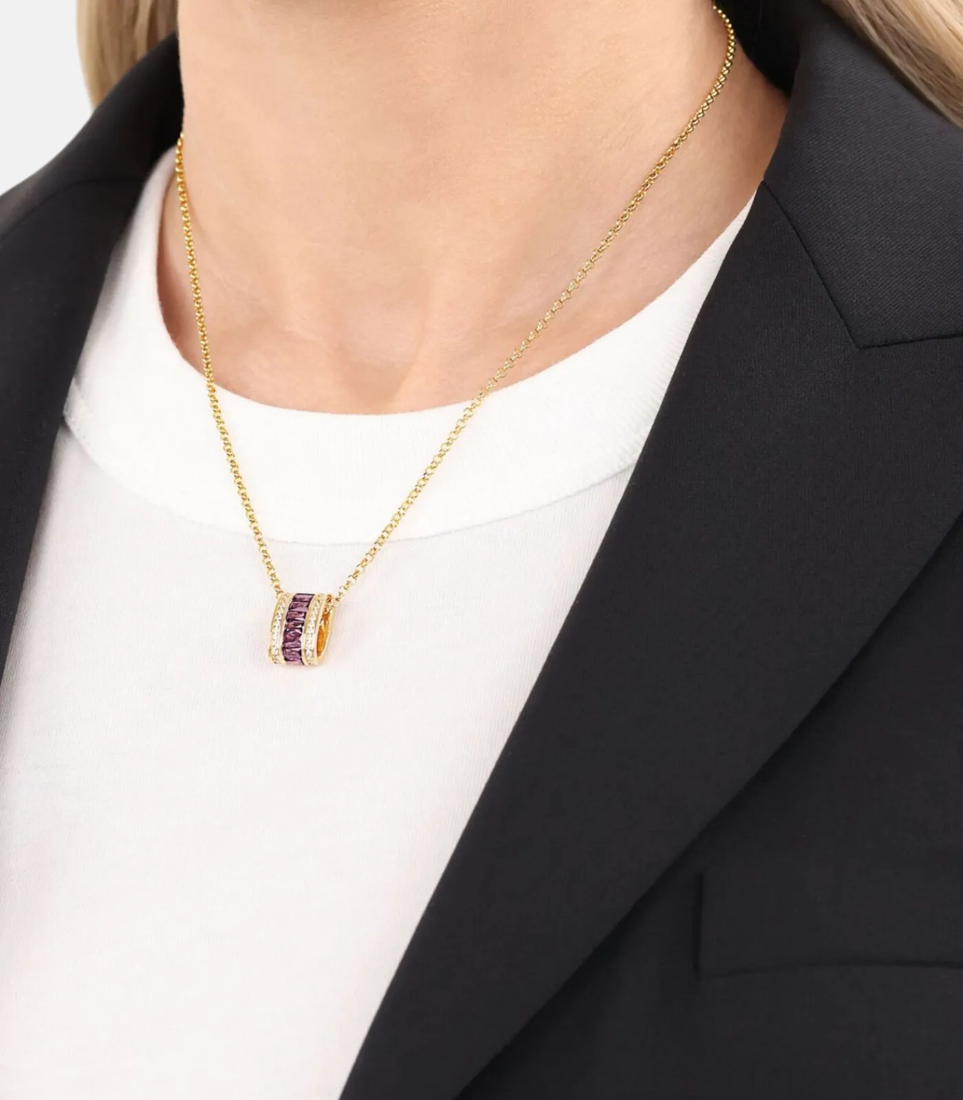 DAMES JOOP! Ketten mit Anhänger voor dames, zilver 925, zirkonia