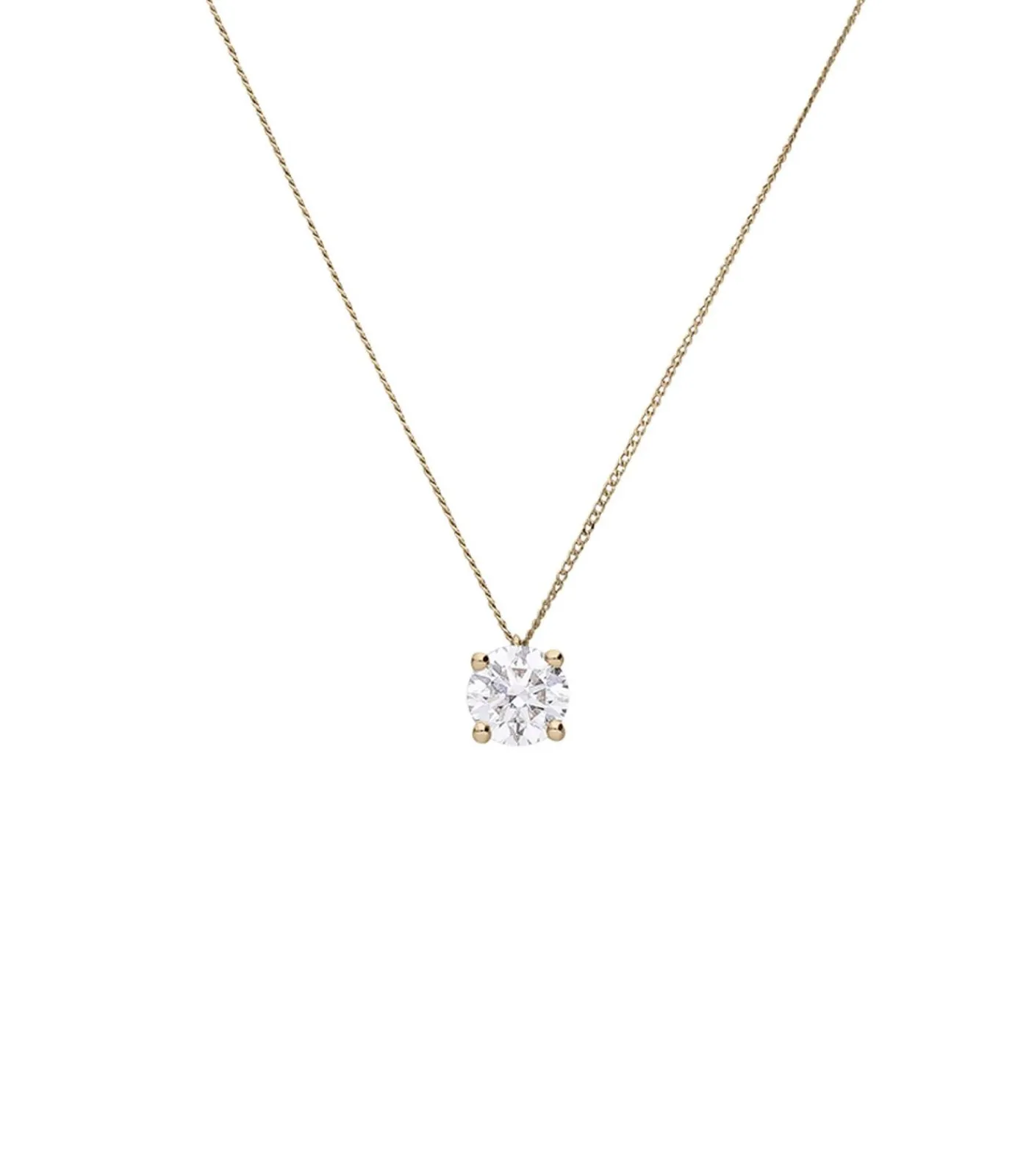 DAMES Lucardi Ketting 14 Karaat Goud - Geelgoud