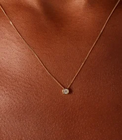 DAMES Lucardi Ketting 14 Karaat Goud 45 cm - Geelgoud