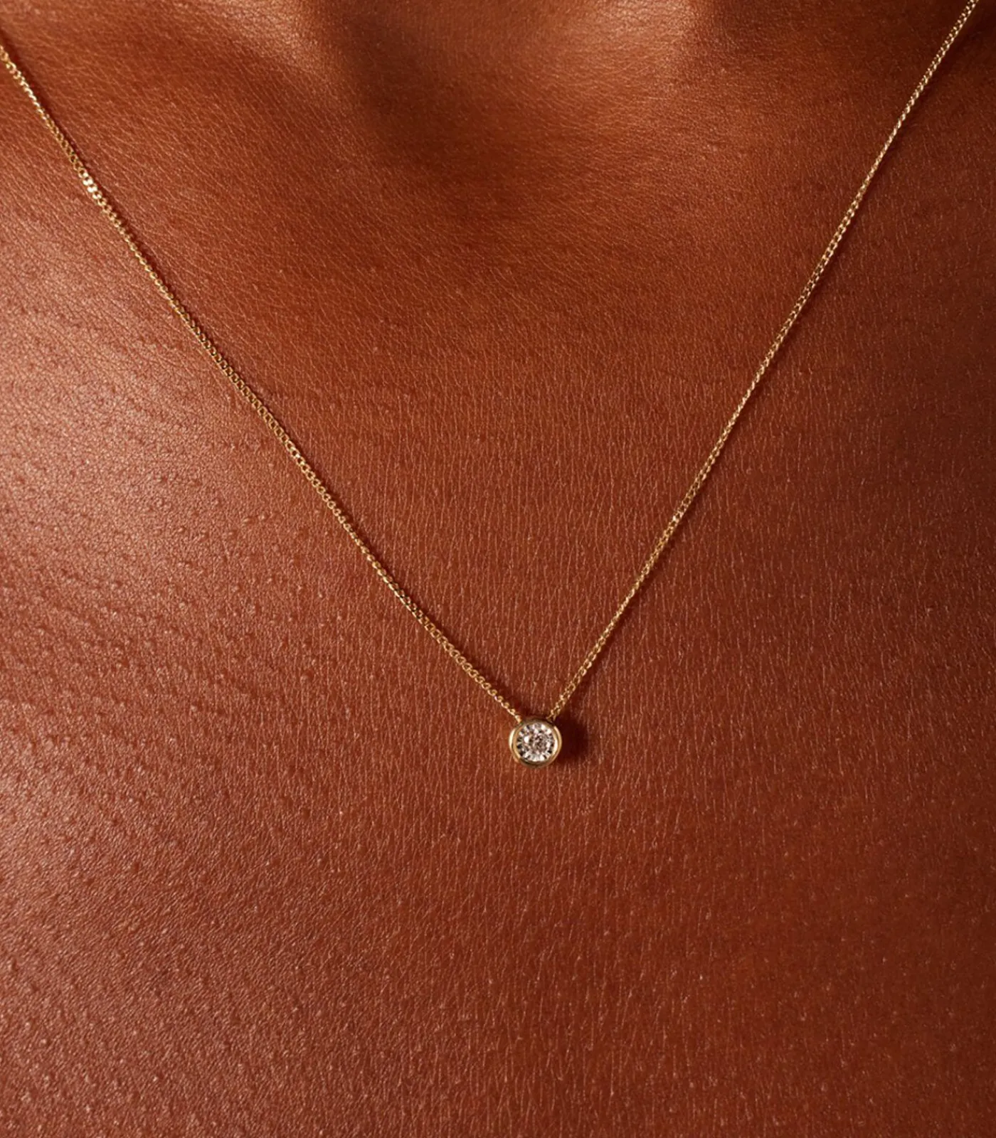 DAMES Lucardi Ketting 14 Karaat Goud 45 cm - Geelgoud