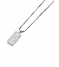 Heren Gt Collection Ketting Met Hanger “Rectangle Pendant”