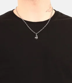 Heren Amor Ketting met hanger voor mannen en vrouwen, unisex, roestvrij staal | schorpioen