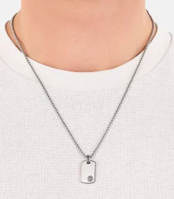 New Ketting met hanger voor mannen, roestvrij staal | Kompas Heren Kettingen