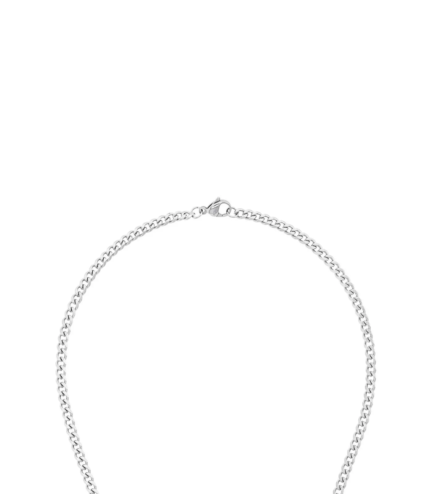 Heren s.Oliver Ketting met hanger voor mannen, kruis van roestvrij staal