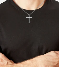 Best Ketting met hanger voor mannen, kruis van roestvrij staal Heren Kettingen