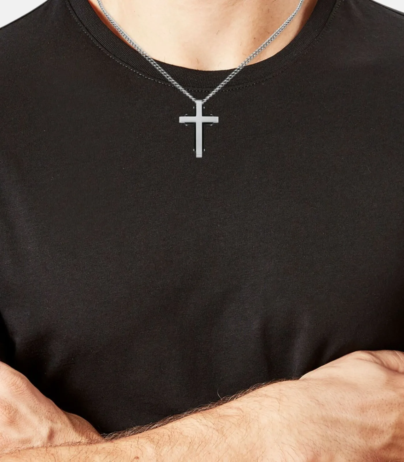 Best Ketting met hanger voor mannen, kruis van roestvrij staal Heren Kettingen