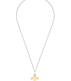 Heren Amor Ketting met hanger voor mannen, kruis van roestvrij staal