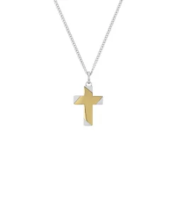 Heren Amor Ketting met hanger voor mannen, kruis van roestvrij staal