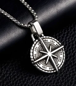 Best Ketting met Kompas Hanger - Staal Heren Kettingen