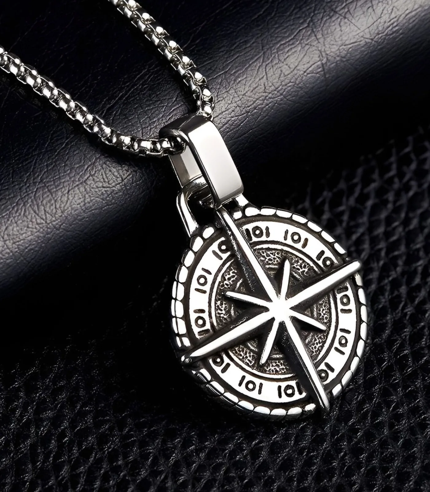 Best Ketting met Kompas Hanger - Staal Heren Kettingen