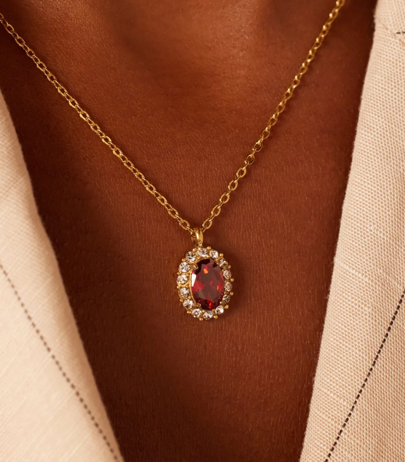 DAMES Lucardi Ketting Staal