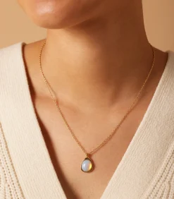 Outlet Ketting Staal 47 cm - Goudkleurig DAMES Halskettingen