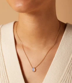 DAMES Lucardi Ketting Staal 47 cm - Goudkleurig