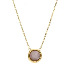 DAMES Lucardi Ketting Staal 47 cm - Goudkleurig