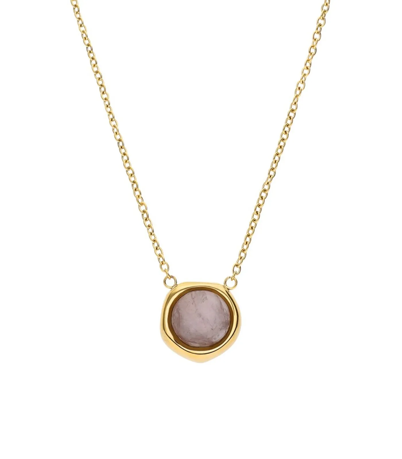 DAMES Lucardi Ketting Staal 47 cm - Goudkleurig