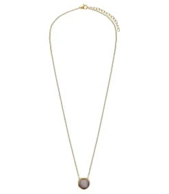 DAMES Lucardi Ketting Staal 47 cm - Goudkleurig