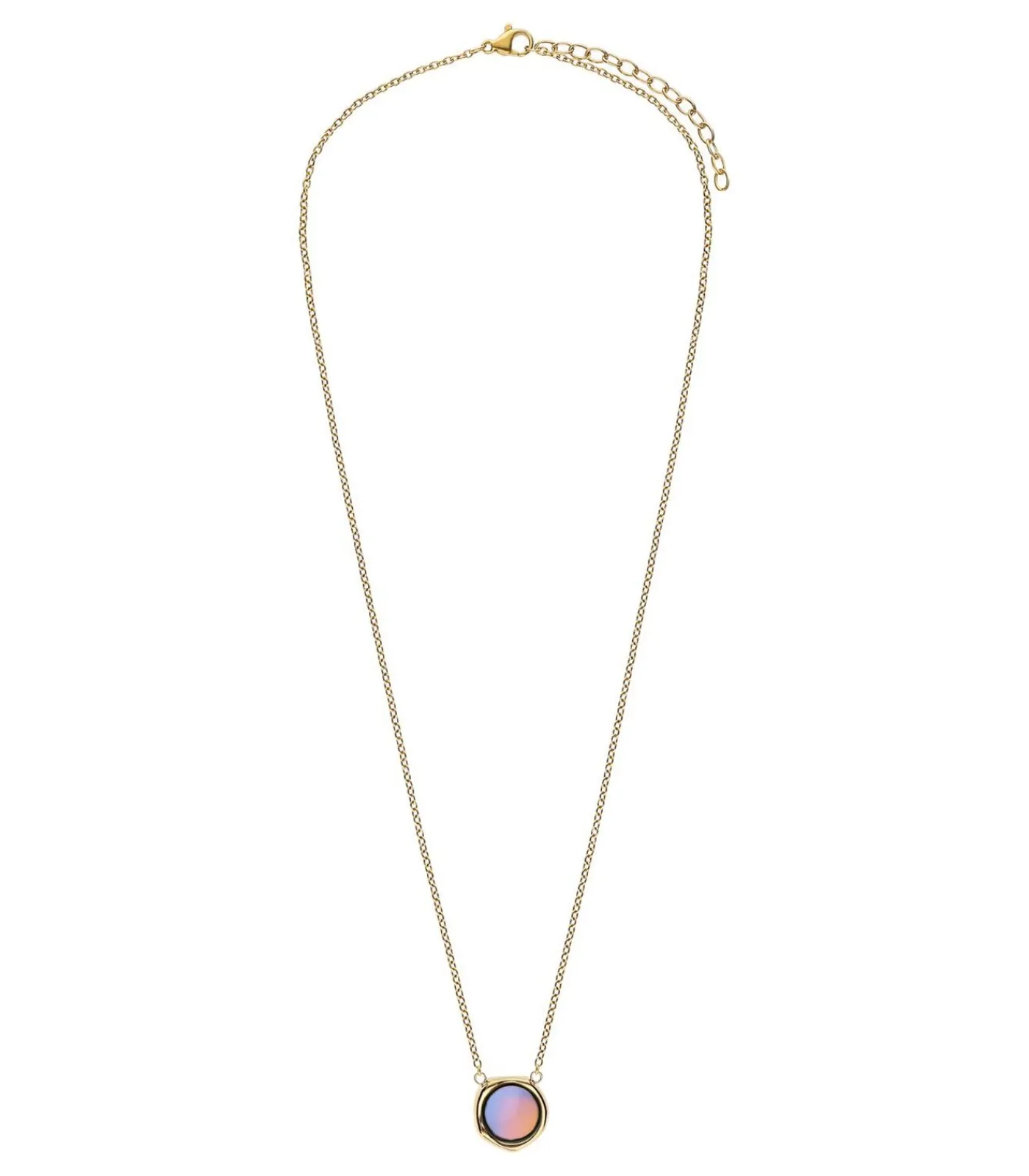 DAMES Lucardi Ketting Staal 47 cm - Goudkleurig