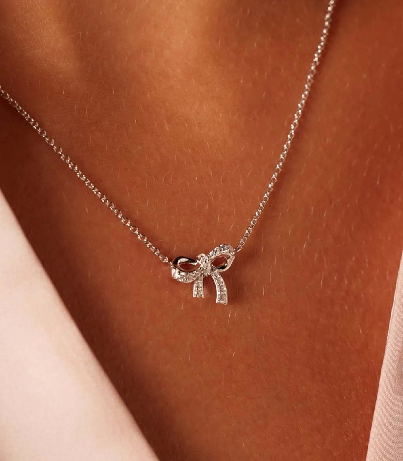 New Ketting Zilver 45 cm DAMES Halskettingen