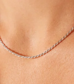 Discount Ketting Zilver 42 cm DAMES Halskettingen