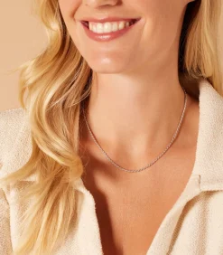 Discount Ketting Zilver 42 cm DAMES Halskettingen