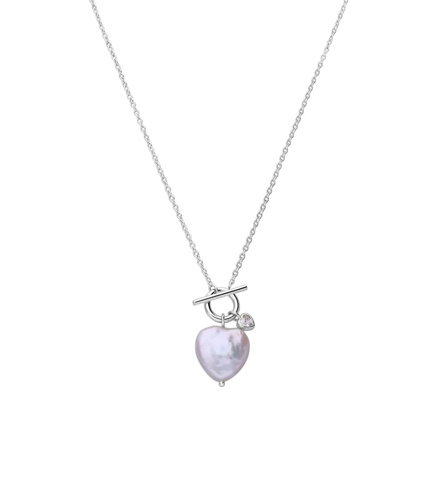 Ketting Zilver 45 cm - Parel DAMES Halskettingen