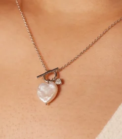 Ketting Zilver 45 cm - Parel DAMES Halskettingen