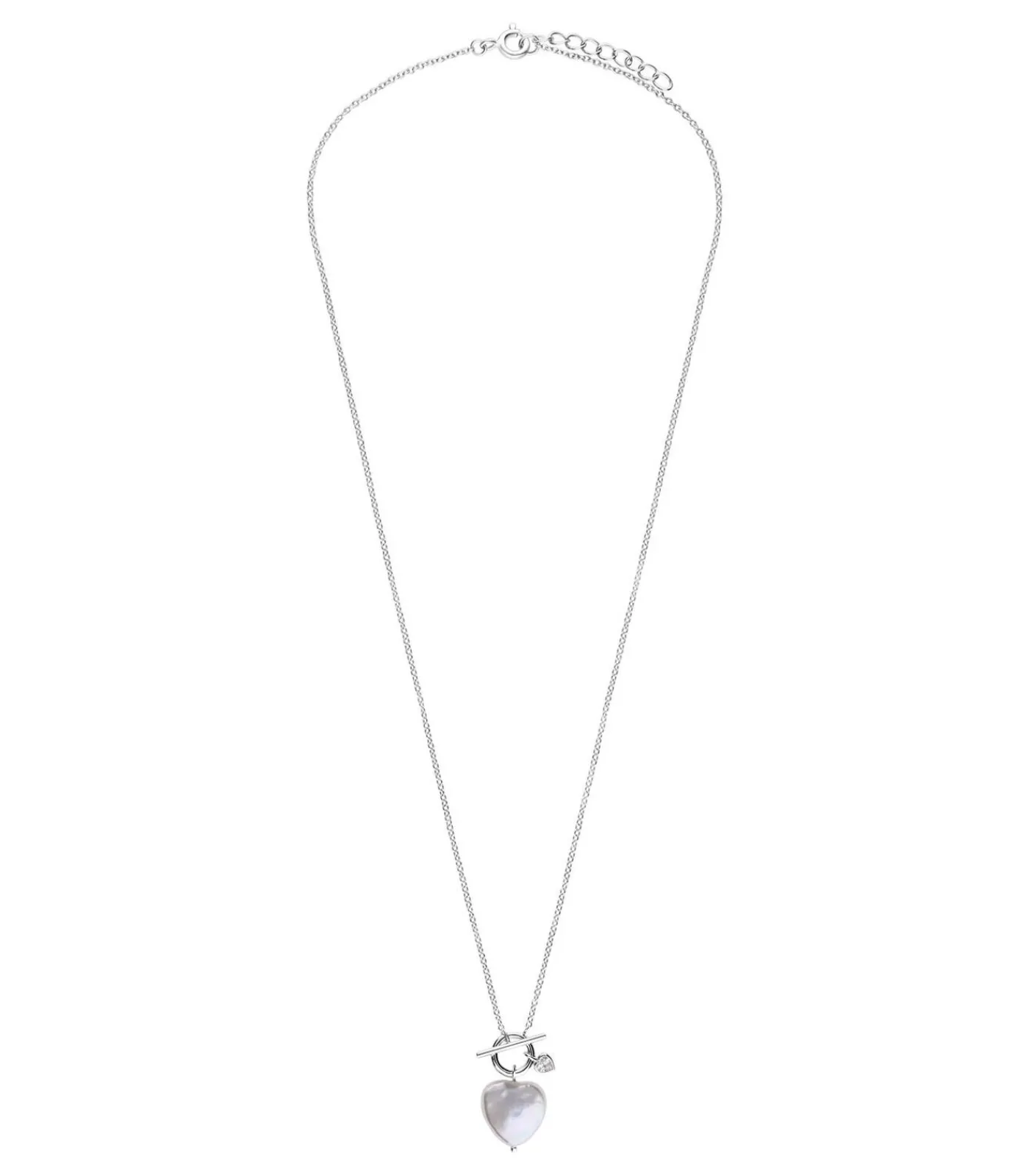 Ketting Zilver 45 cm - Parel DAMES Halskettingen