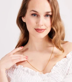 Online Ketting Zilver - goudkleurig DAMES Halskettingen